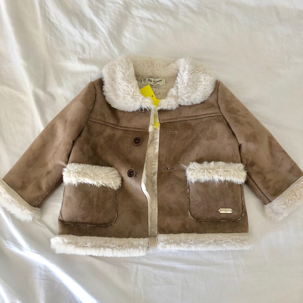 Pili Carrera Faux Shearling Coat Size 12M